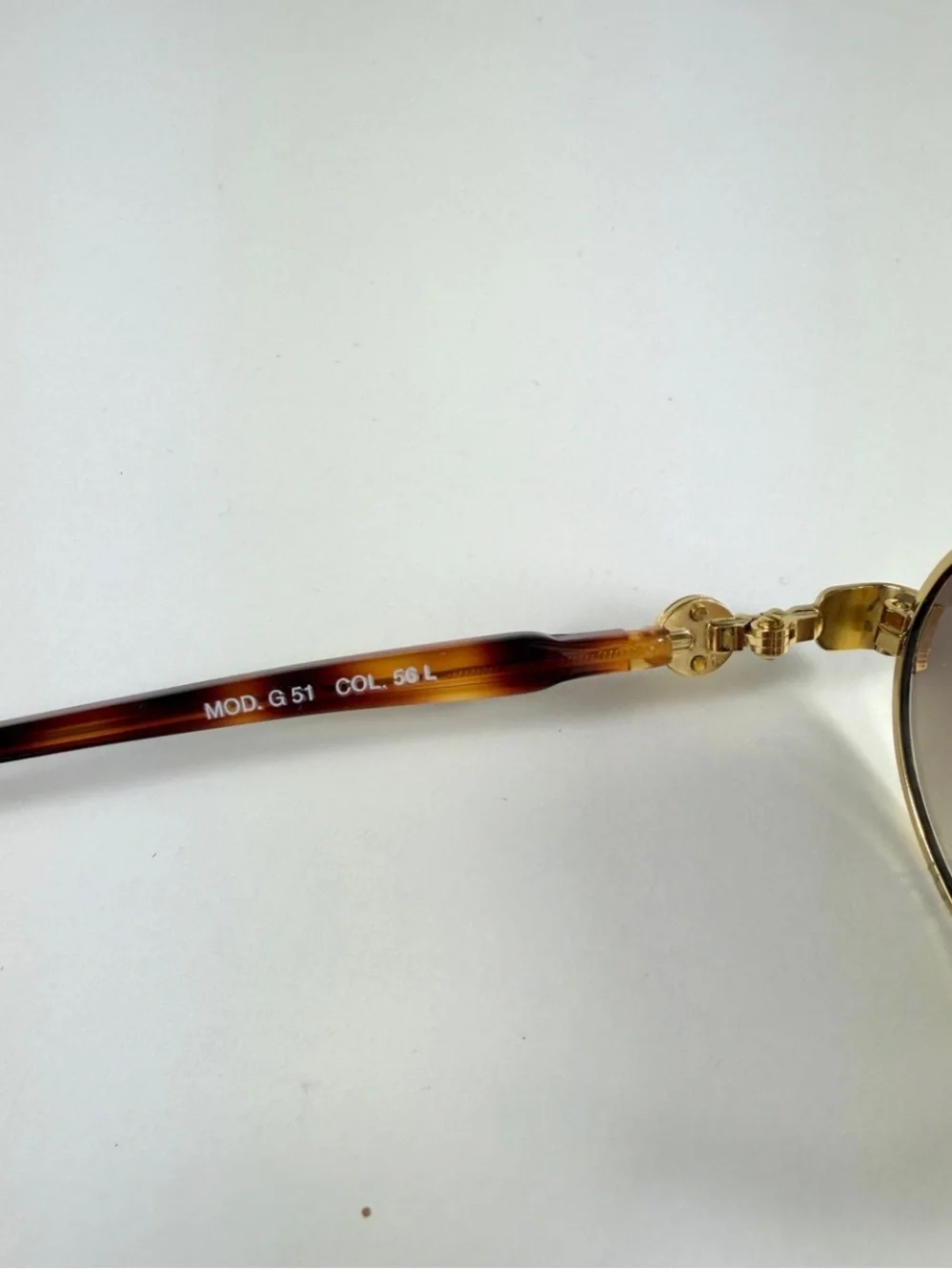 Vintage Gianni Versace Mod G51 Col 56 L Medusa Gold Havana Sunglasses Full Set